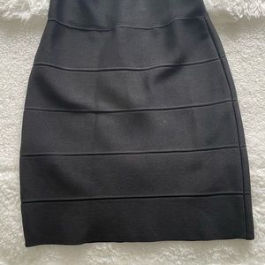 Herve Leger black XS bodycon miniskirt
